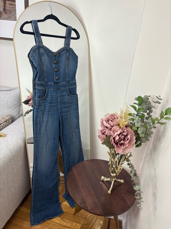 Ramy Brook Denim - MSRP $395 RAMY BROOK Denim Jumpsuit Overalls - Blue Wide-Leg Jeans